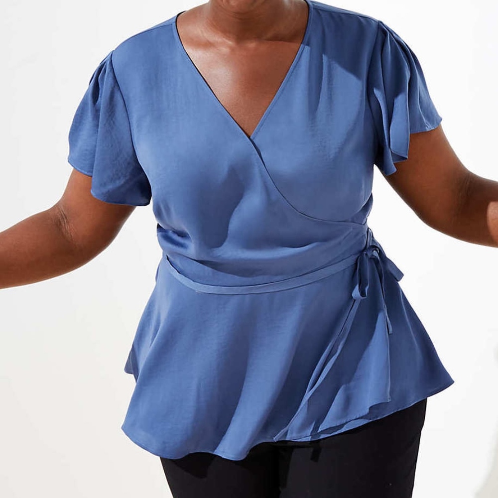 NEW! LOFT Ann Taylor Wrap Top